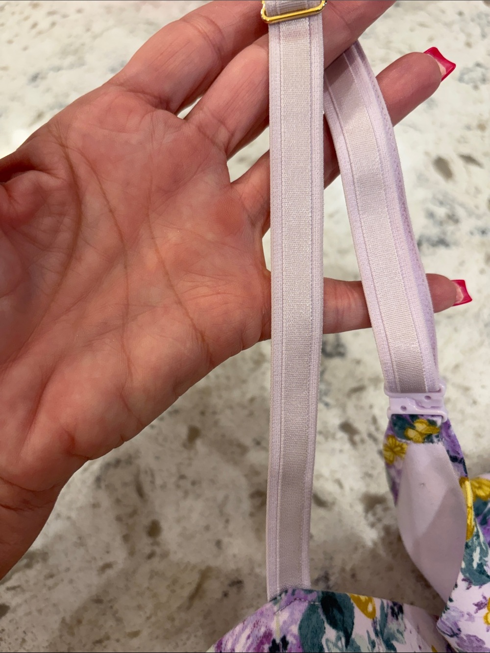 Victoria Secret purple floral underwire bra - Picture 8 of 8